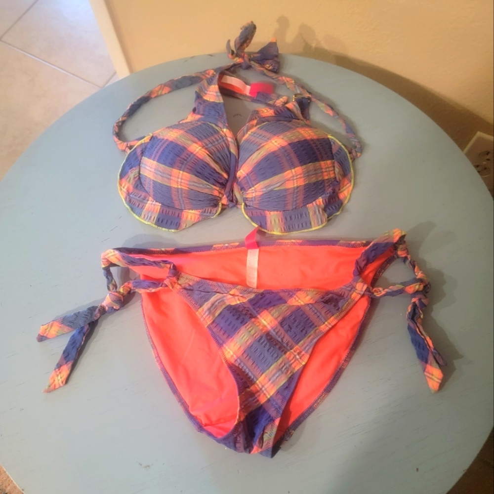 Victoria Secret multi color Bikini Set Size Medium / 36C